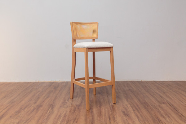 BANQUETA MADEIRA TELA ALTA 26051