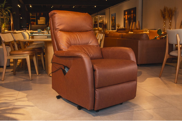POLTRONA RECLINÁVEL MASSAGEM COURINO CARAMELO 34273