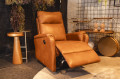 POLTRONA RECLINÁVEL POWER AIR LEATHER CARMEL 30802 POLTRONA RECLINÁVEL POWER AIR LEATHER CARMEL 30802