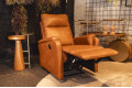 POLTRONA RECLINÁVEL POWER AIR LEATHER CARMEL 30802 POLTRONA RECLINÁVEL POWER AIR LEATHER CARMEL 30802