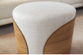 PUFF MADEIRA TEC LINHO 29819 PUFF MADEIRA TEC LINHO 29819