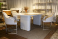 MESA DE JANTAR 219 BEGE CHAMPANHE OFFWHITE 28479