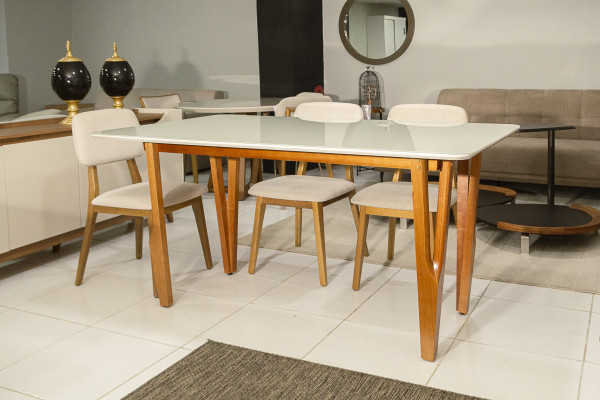 MESA DE JANTAR 160X90 MAD MEL VD OFFWHITE 28172