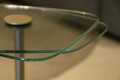 MESA LATERAL 60 DAMASCO METAL ACRIL OURO 28181