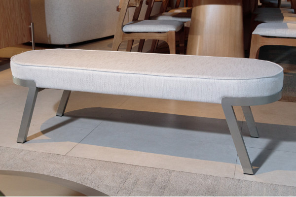 RECAMIER ESTOFADO AÇO 1,40 26053