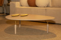 MESA DE CENTRO LACA BEGE DOURADO 1,00 24103