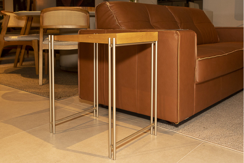 MESA LATERAL AÇO MADEIRA 60 24277 MESA LATERAL AÇO MADEIRA 60 24277