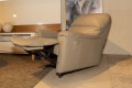 POLTRONA RECLINÁVEL COURO GRIGIO ROCKER 15932