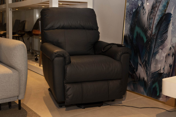 POLTRONA RECLINÁVEL COURO GRIGIO LIFT 15935