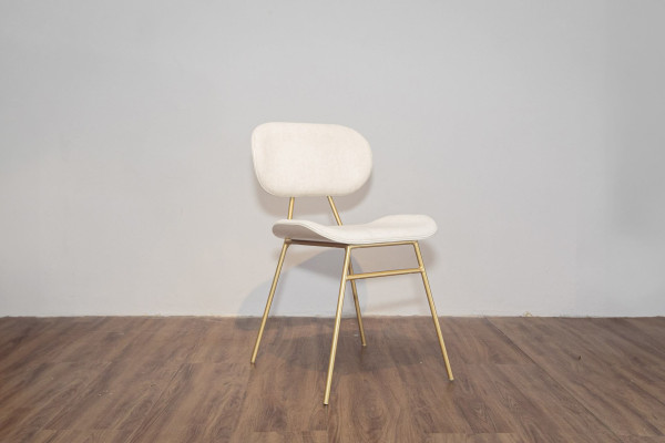 CADEIRA DE JANTAR AÇO DOURADO TEC 527 25080
