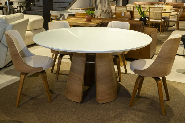 MESA DE JANTAR 120 CHAMPANHE ROUBLE VD BRANCO 28503